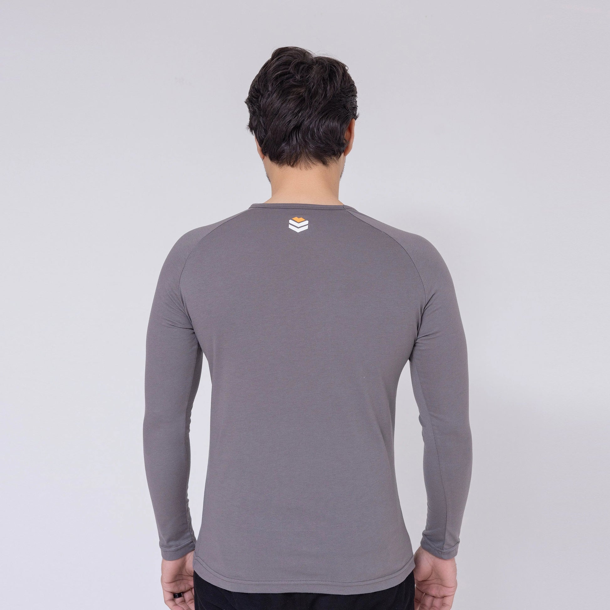 Long Sleeve Plain Grey T-Shirt - Recast