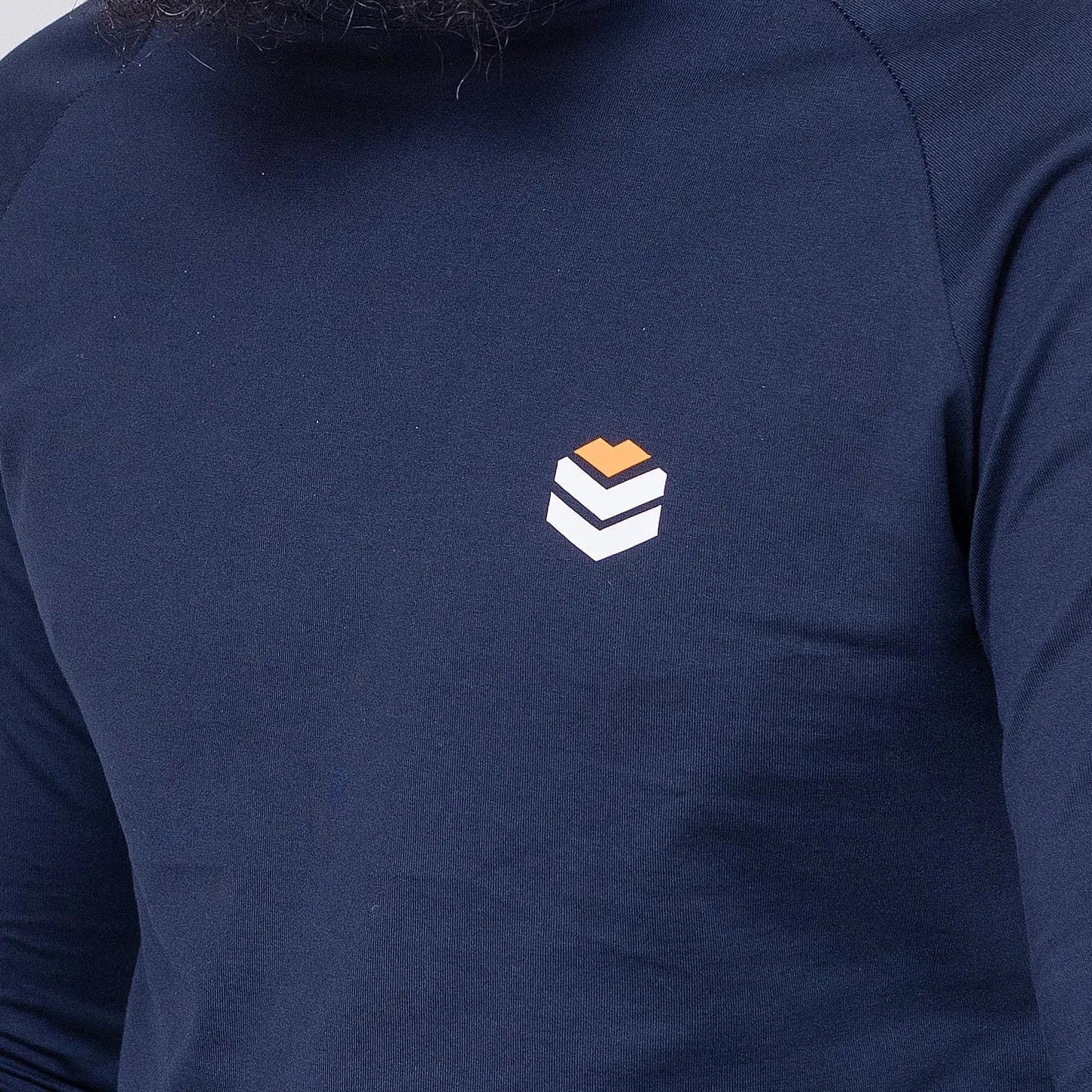 Long Sleeve Plain Navy T-Shirt - Recast