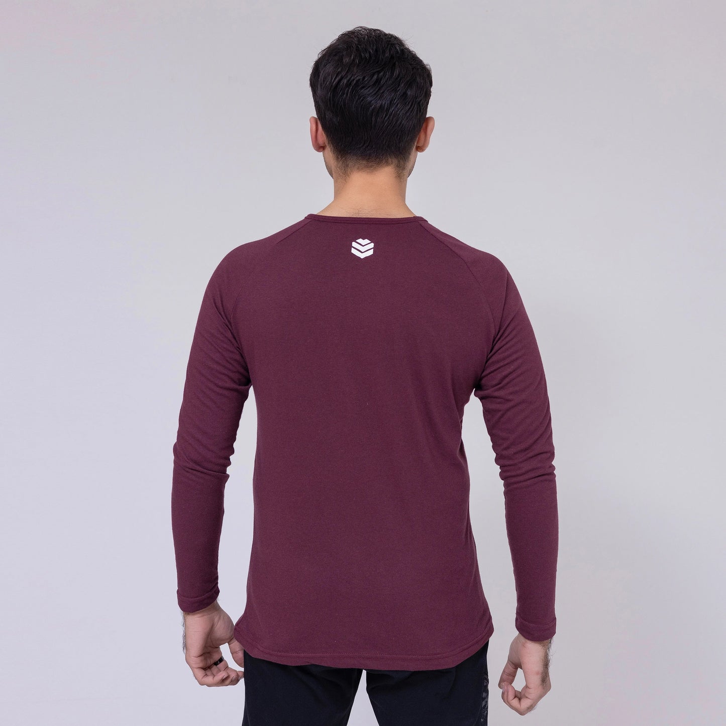 Plain Long Sleeve Shirt Maroon Recast