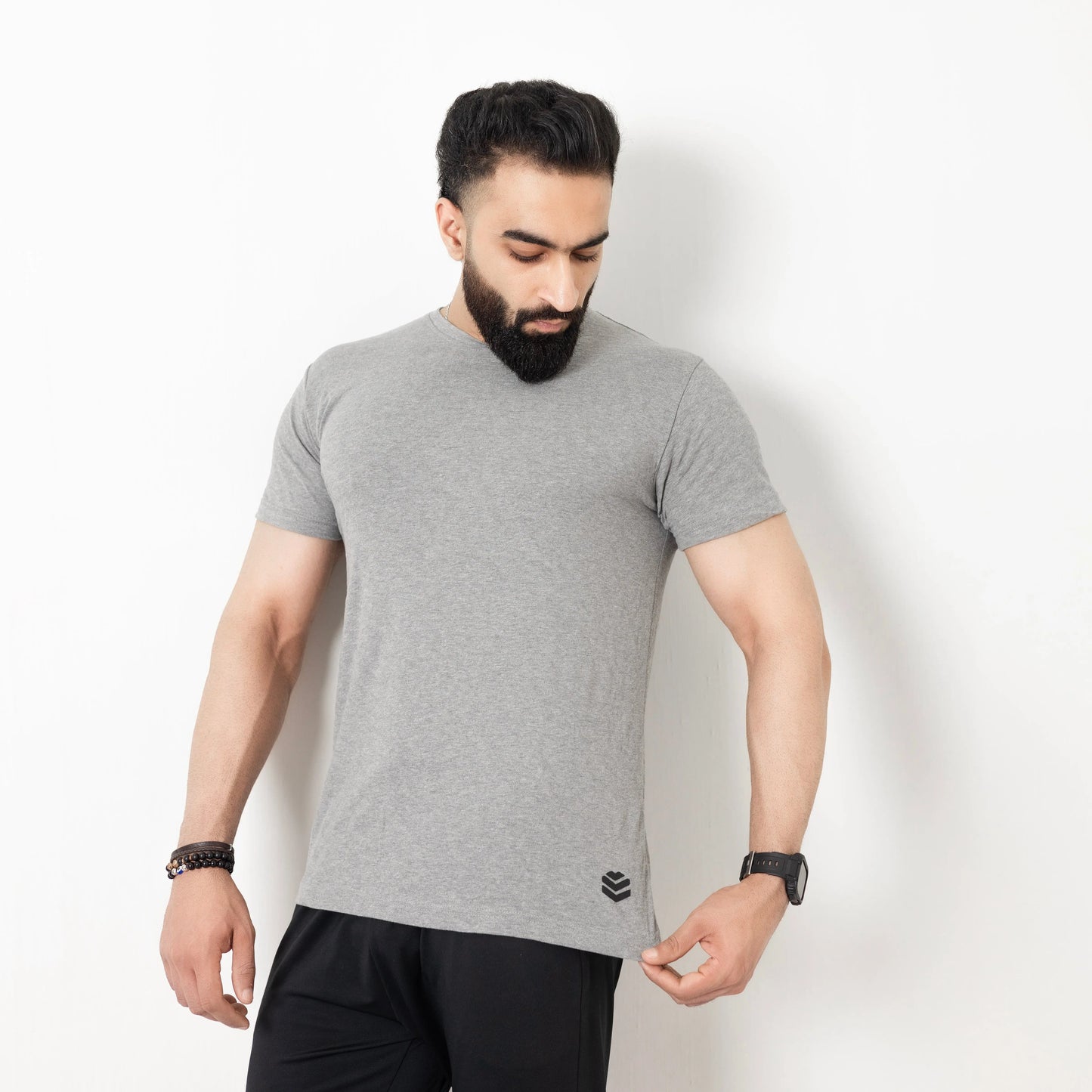 Regular Fit Grey T-Shirt Recast